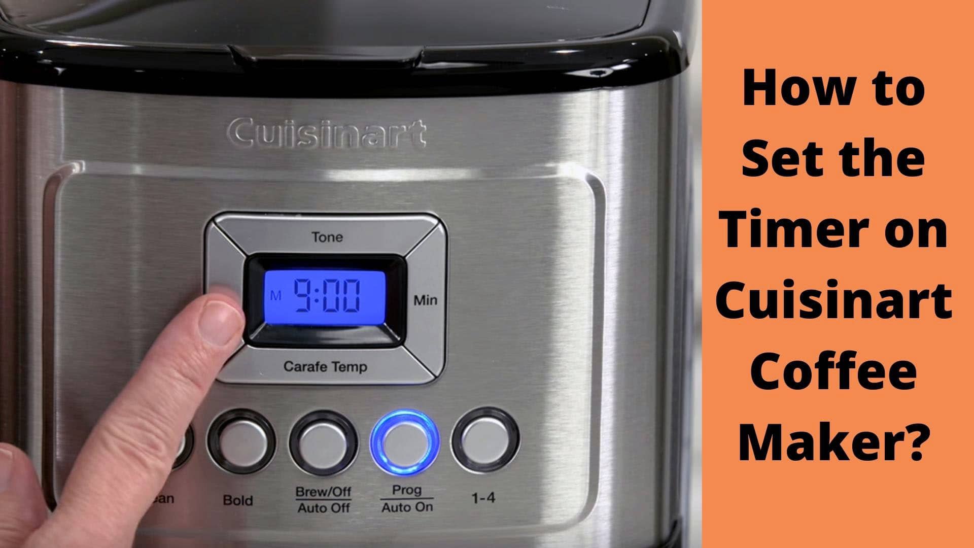 How to Set the Timer on Cuisinart Coffee Maker?