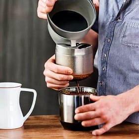 How to Pour Hot Water Into a Coffee Maker